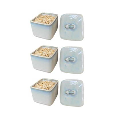 Bộ 3 hũ mứt vuông – nắp trơn