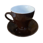 Cốc sứ cafe kèm đĩa Bát Tràng – men màu- dung tích 170ml