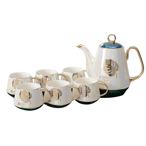Bộ trà quai vàng – Sứ TQ Bộ trà quai vàng – Sứ TQ
