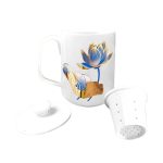 Cốc sứ lọc trà Bát Tràng – D8-H10.5