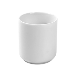 Cốc sứ trắng Bát Tràng quà tặng in logo dáng trụ không quai 200ml KQ-CST02