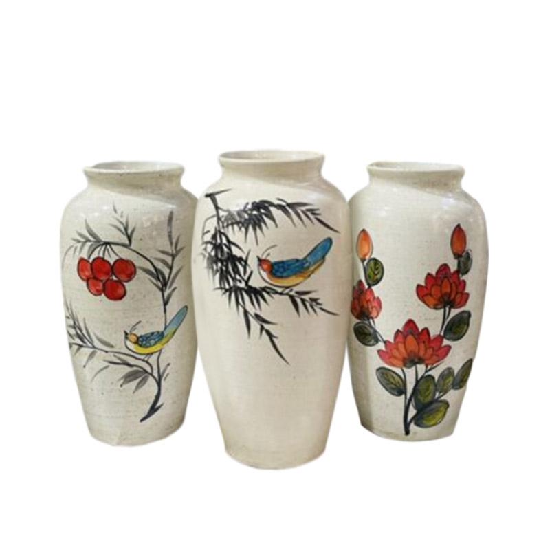 Lọ-hoa-vẽ-tay---men-mộc---H26 Lọ-hoa-vẽ-tay---men-mộc---H26