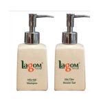 Bình dầu gội vuông nhỏ 250ml - vòi nhựa