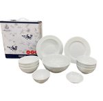 Bộ bát đĩa 11 sản phẩm sứ Minh Long 11 JAS 1