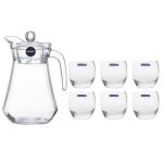 Bộ bình cốc hãng – Bình+ 6 cốc thủy tinh bầu trứng Luminarc G2562