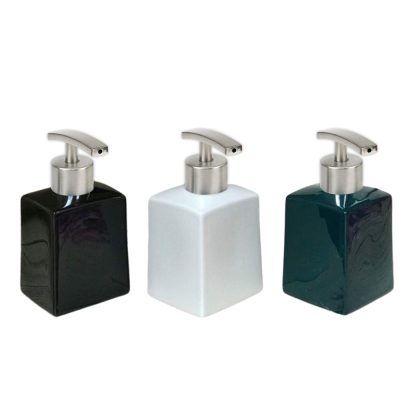 Bình dầu gội vuông to 350ml - vòi inox