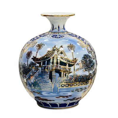 Bình hút lộc vẽ tay - vẽ vàng kĩ H30