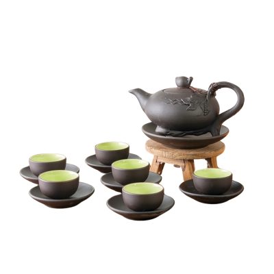 Bộ trà tử sa ba chân TL