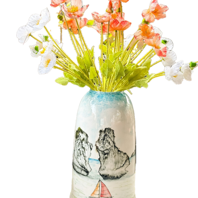 Lọ hoa vẽ tay H32