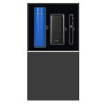 Bộ giftset 3 món gồm sạc dự phòng AKUS 10.000mAh, bình giữ nhiệt và bút tổ ong