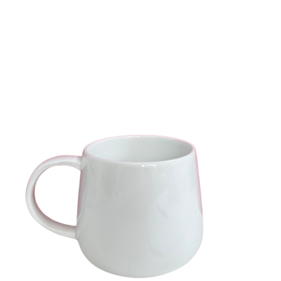 Cốc sứ trắng Bát Tràng- Cốc bầu trắng 300ml