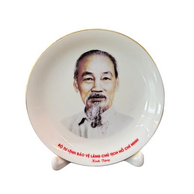 Đĩa biểu trưng sứ kẻ viền phi 22 – đế sứ