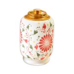 Lọ chè Bát Tràng dáng trụ vẽ tay kín bình