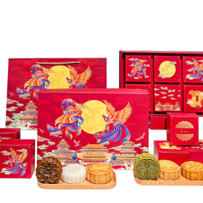 Set bánh trung thu hộp phượng hoàng