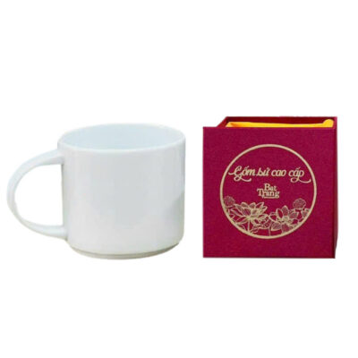 Cốc sứ trắng Bát Tràng  – Cốc starbuck D9.5H9