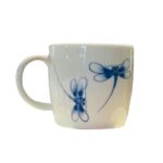 Cốc sứ vẽ tay Bát Tràng- Cốc lùn men kem