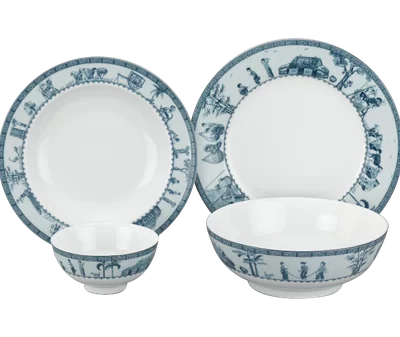 Bộ đồ ăn 09 sản phẩm - Jasmine - Thôn Dã