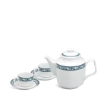 Bộ ấm chén Minh Long quà tặng in logo Jasmine họa tiết chim lạc 700ml KQ-ACML10