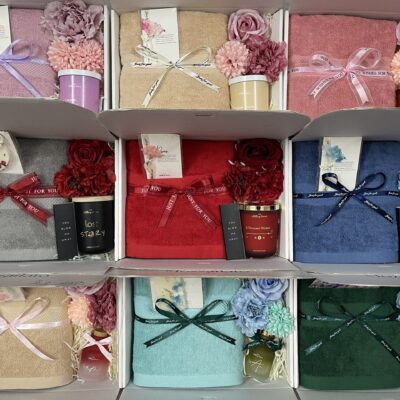 Set khăn tắm+ nến thơm