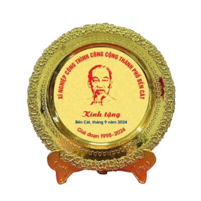 Đĩa biểu trưng mạ vàng