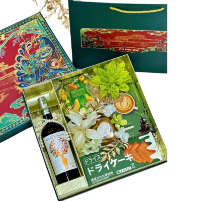 Hộp quà tết 2025 - Set xanh lá