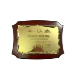 Bảng vinh danh gỗ đồng 08