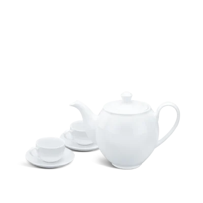 Bộ trà 0.8 L - Camellia - Trắng