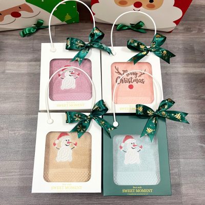 Set khăn gội 35x78cm + hộp xách