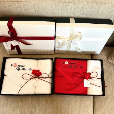 Set 2 khăn gội, tắm - hộp Forever