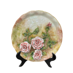 Đĩa biểu trưng phi 30 đắp nổi– đế gỗ