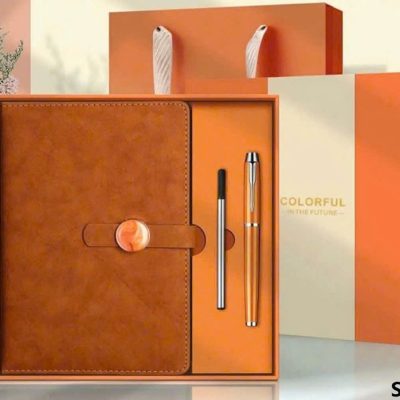 Bộ giftset full bộ sổ bút hộp túi cùng màu