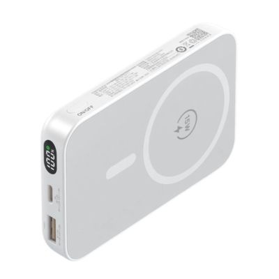 PISEN QUICK - PowerMag Digital 20W  10000mAh Power bank. White: 200pcs; Blue: 200pcs