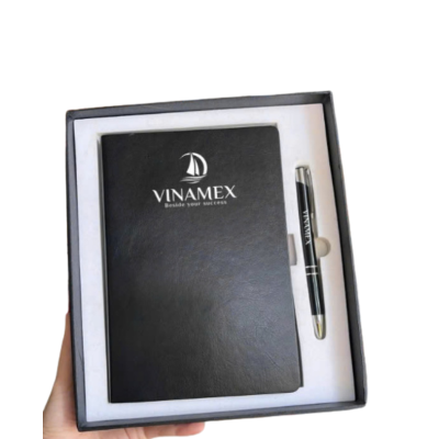 Bộ giftset 2 món sổ và bút ký