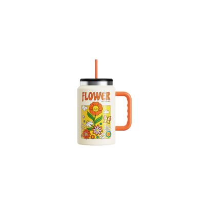 Ly Giữ Nhiệt La Fonte Flower  Kèm Ống Hút-1540 ml-014786