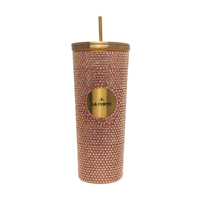 Ly Giữ Nhiệt La Fonte Ánh  Kim Cương Kèm Ống Hút-700  ml-014687-GOL