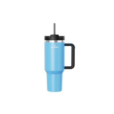 Ly Giữ Nhiệt 2 Lớp SUS304 Kèm  Ống Hút La Fonte Có Tay Cầm  1200ml