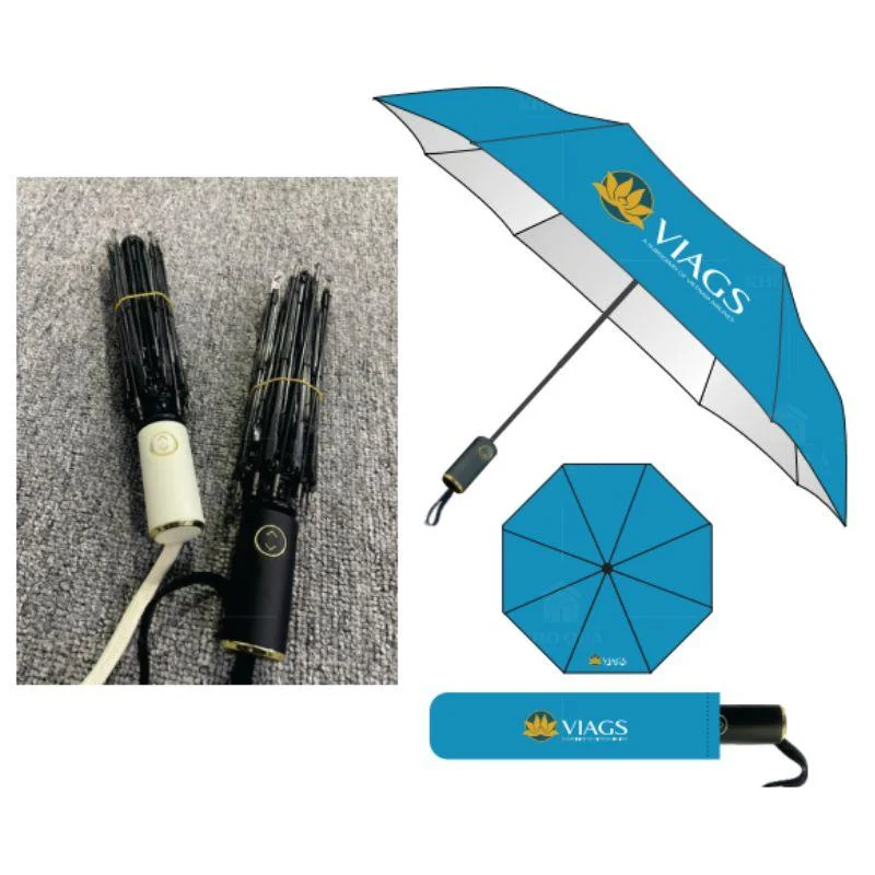 Gallery dù gấp 3 VIAGS có tán, tay cầm và bao