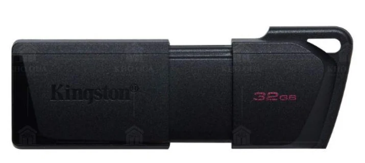 Góc thân Exodia M đen 32GB ở trạng thái đóng