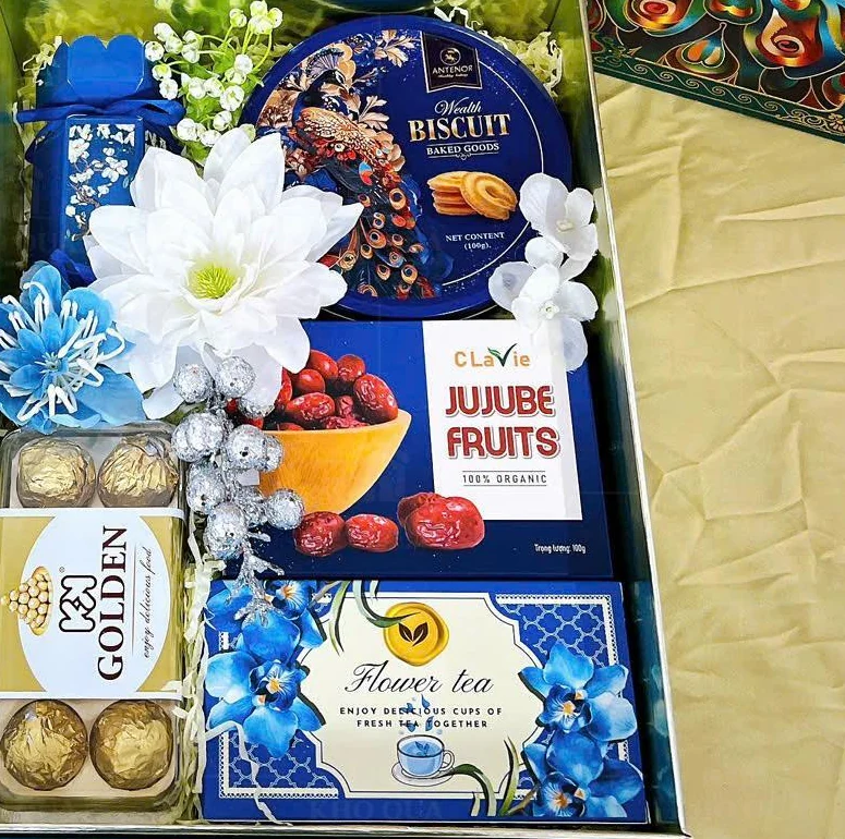 Góc các bao bì riêng trong gallery set flower tea mùa 2025