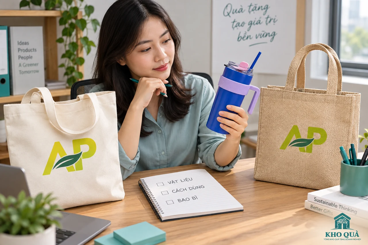 Cảnh dựng kiểm vật liệu cách dùng và bao bì của các phương án túi ly