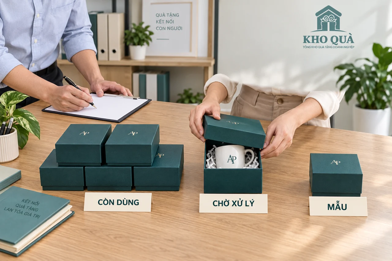 Cảnh dựng chia hộp AP thành còn dùng chờ xử lý và mẫu