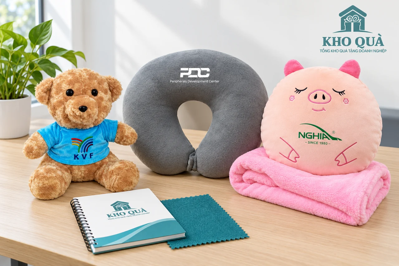 Phương án đối chiếu gấu áo KVF, gối chữ U PDC và bộ chăn gối hồng NGHIA