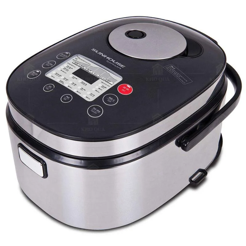 Cận bảng điều khiển điện tử ở nắp nồi Mama SHD8903