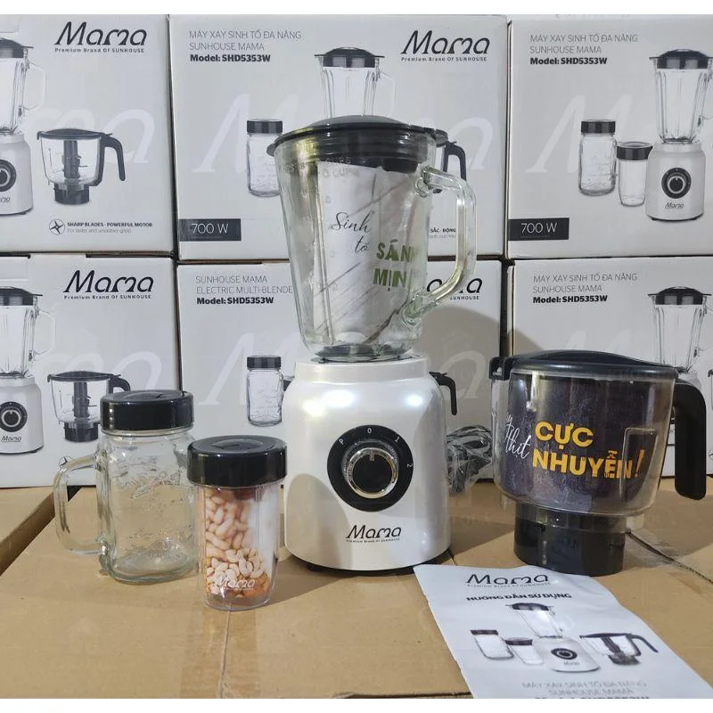 Máy Mama và các cối trước hộp có mã SHD5353W, kèm tài liệu