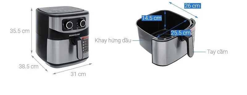 Phần sơ đồ kích thước thân và khay SHD4035 lấy từ gallery sản phẩm