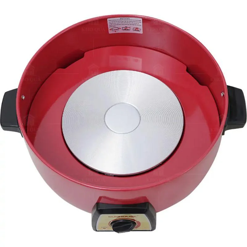 Thân Sunhouse SHD4520 khi lấy lòng nồi ra, lộ đĩa gia nhiệt